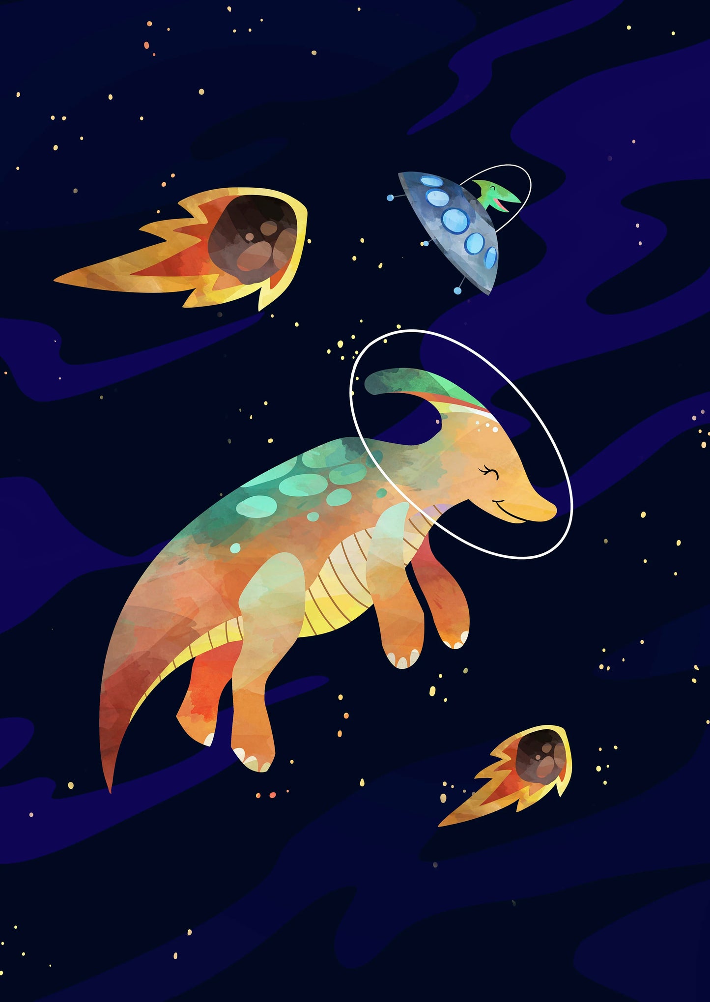 Space Dinosaur Prints