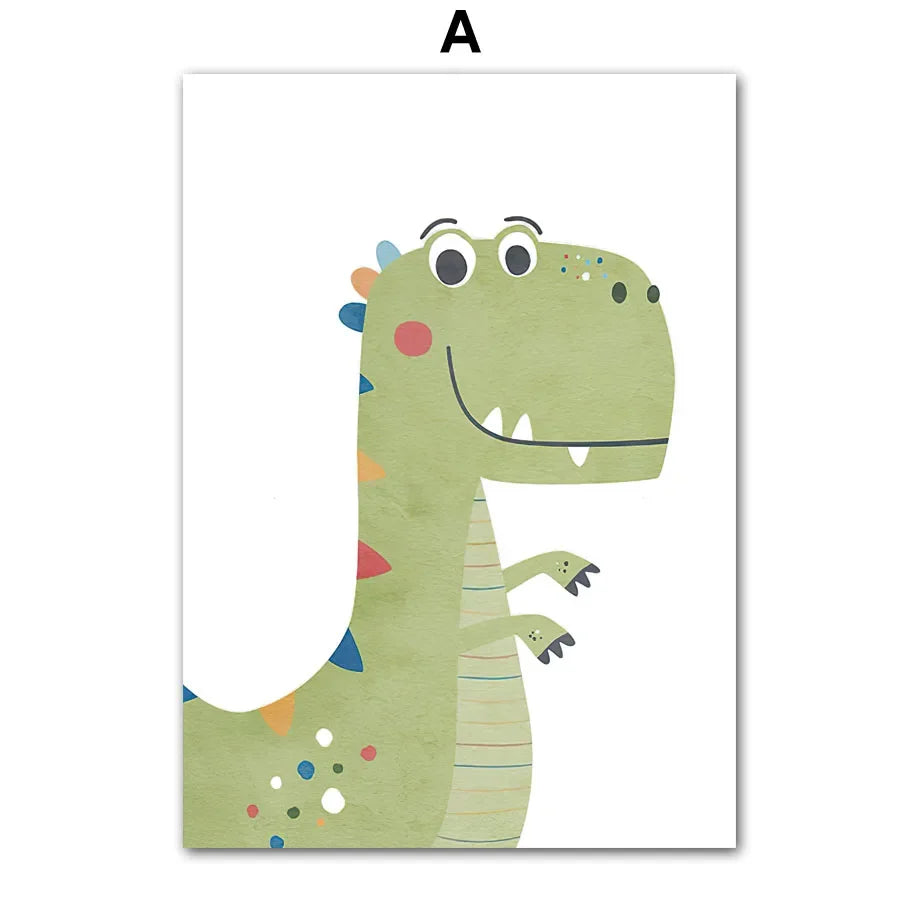 Personalised Initial Dinosaur Prints