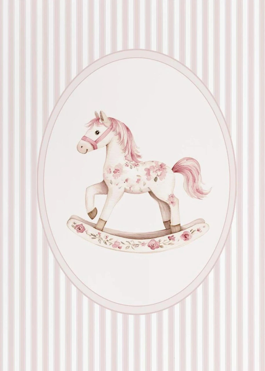 Pink Plaid Nursery Prints