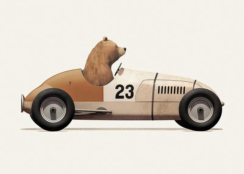 Cartoon Animal Car Prints