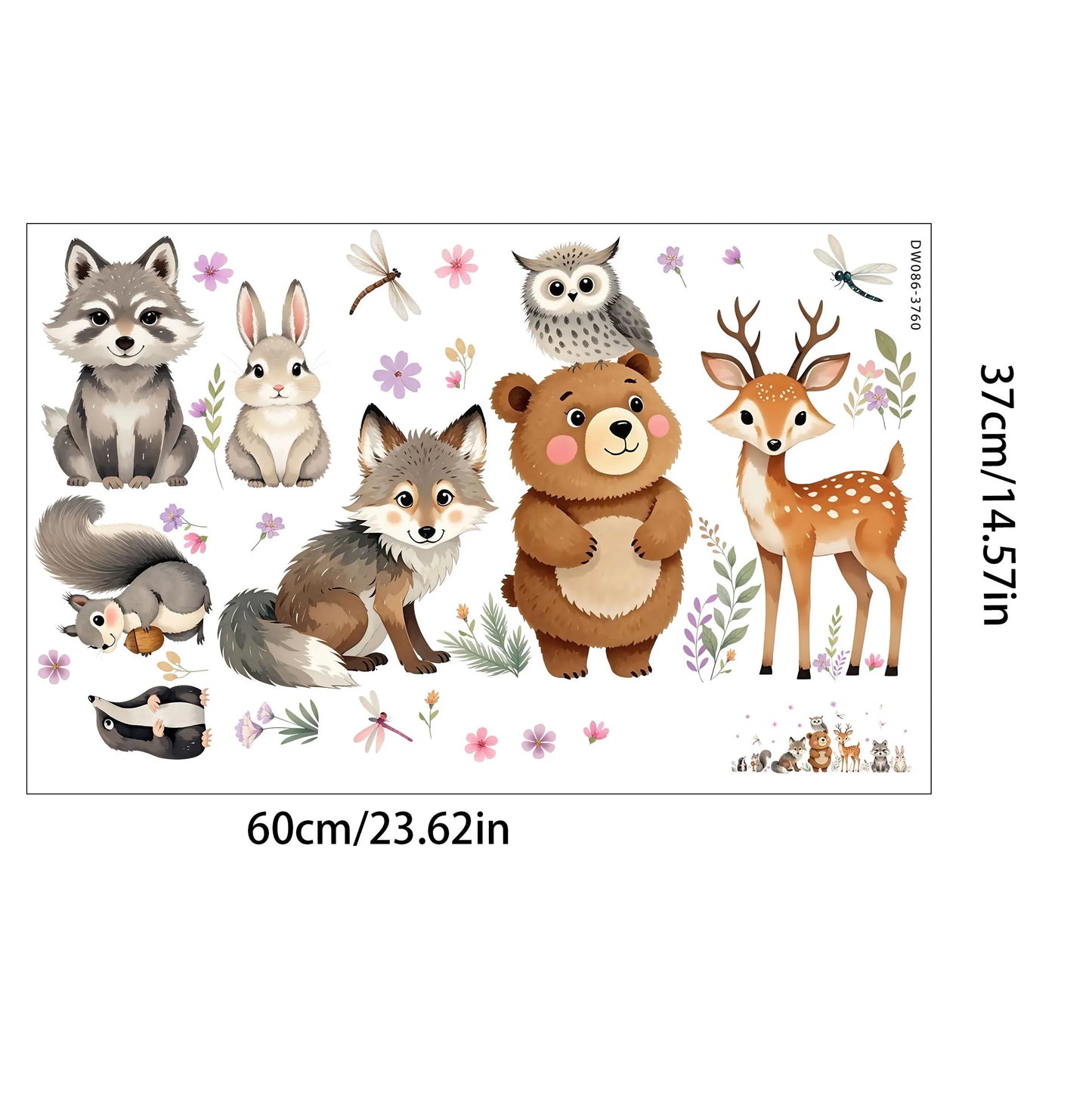 Cute Forest Animals Decal