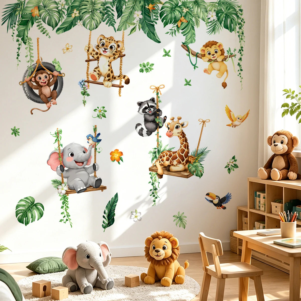 Jungle Animals Wall Decal