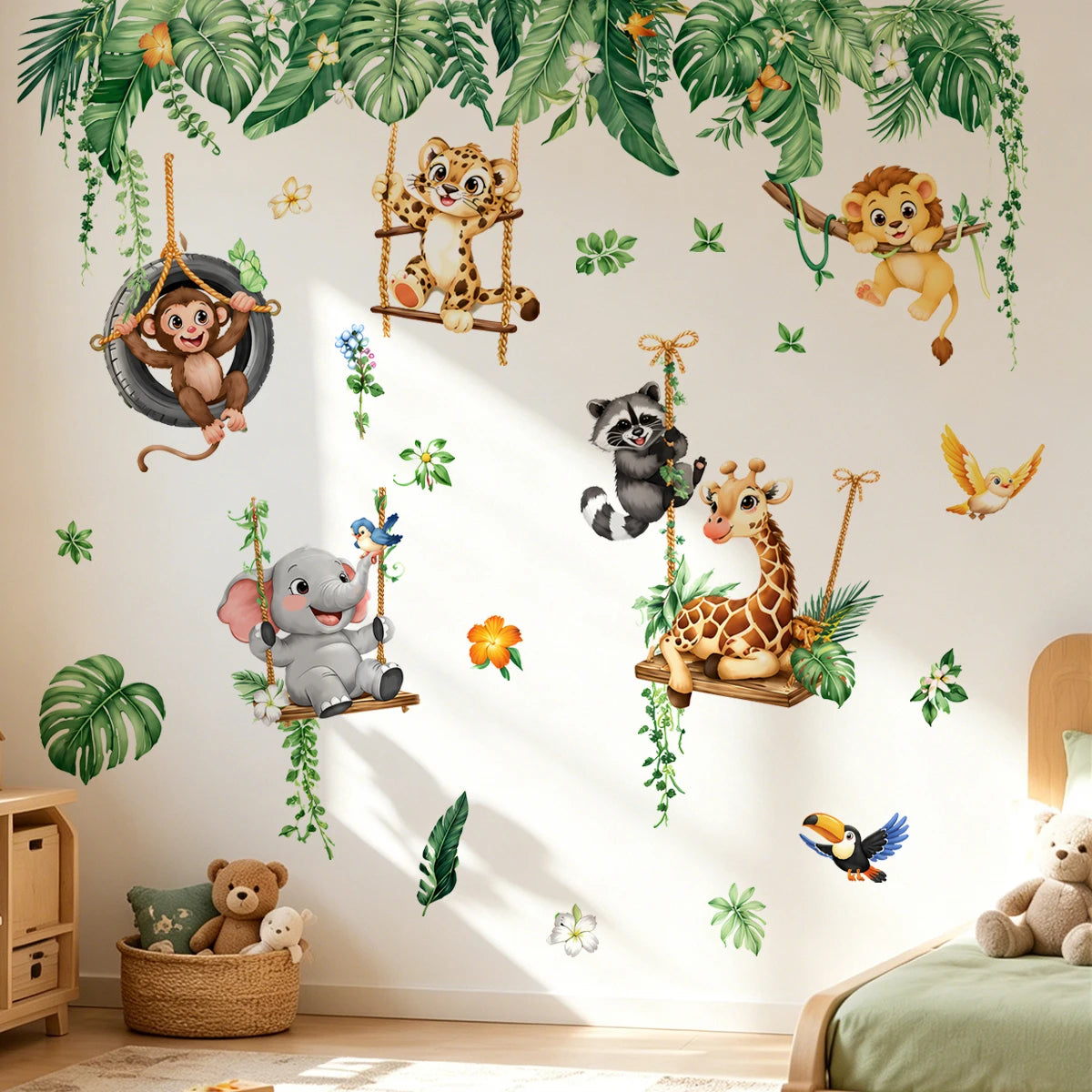 Jungle Animals Wall Decal