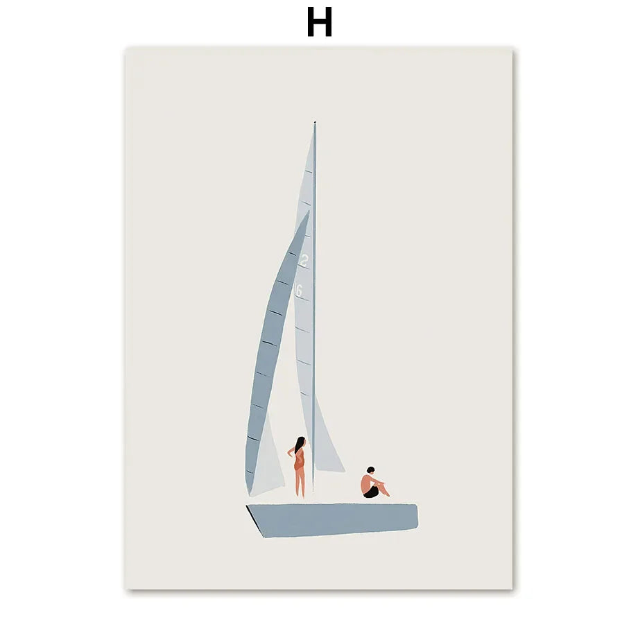 Light Sailboat Prints
