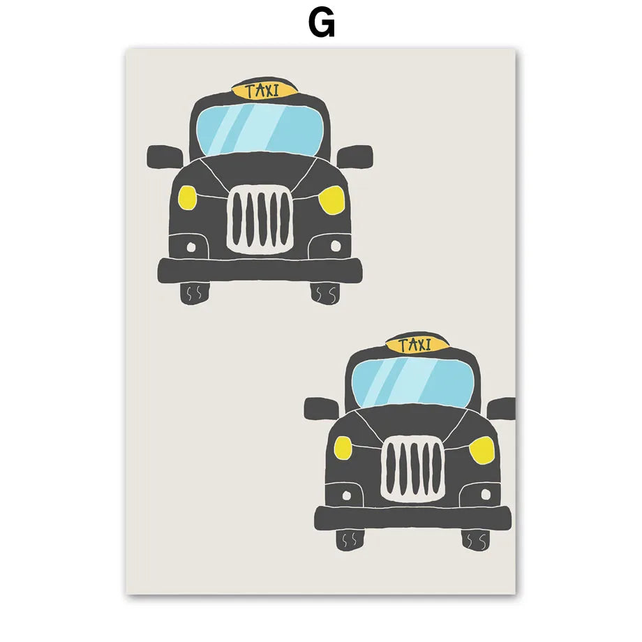 Nordic Style Vehicle Prints