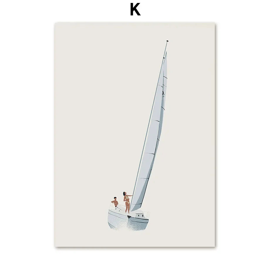 Light Sailboat Prints