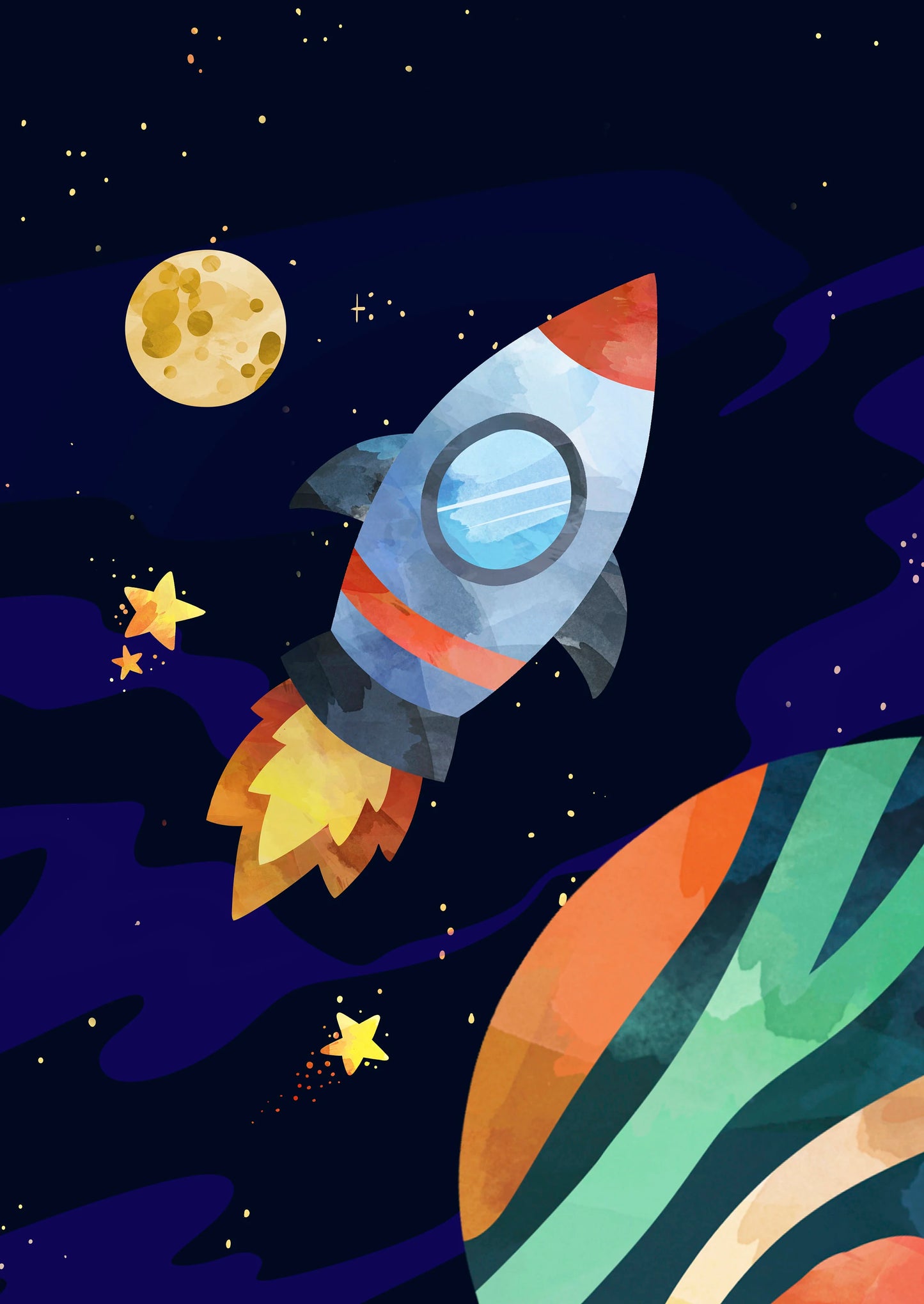 Space Dinosaur Prints