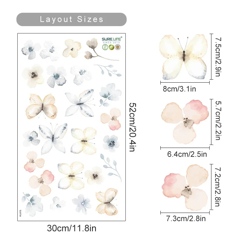 Boho Style Flower Decal