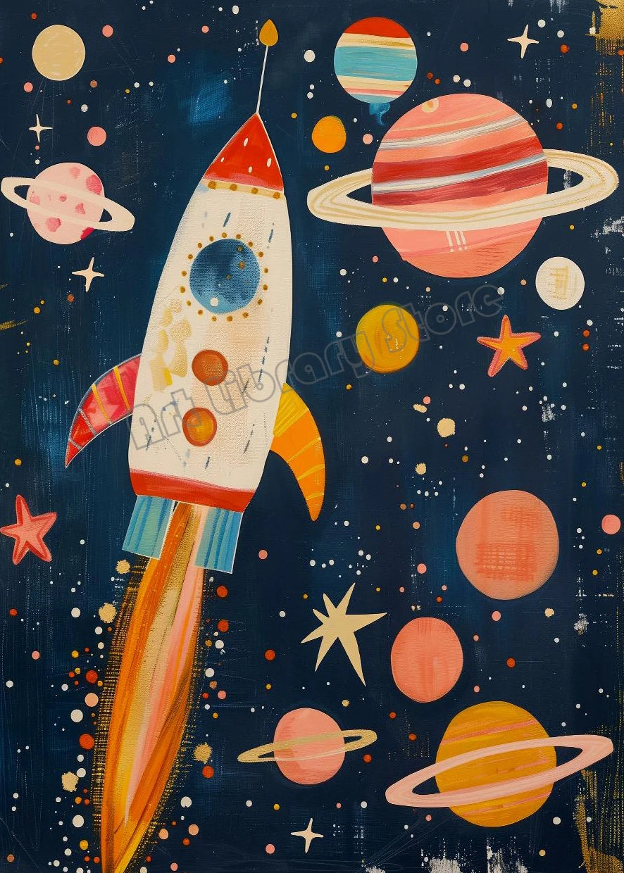 Outer Space Nursery Prints