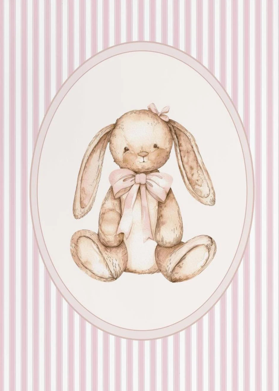 Pink Plaid Nursery Prints