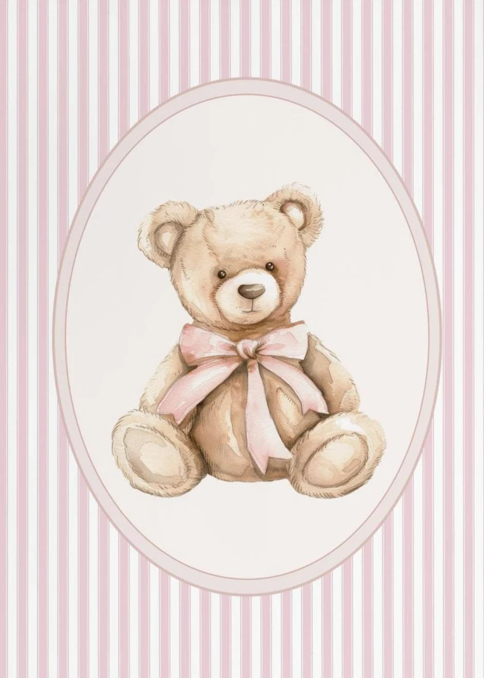 Pink Plaid Nursery Prints
