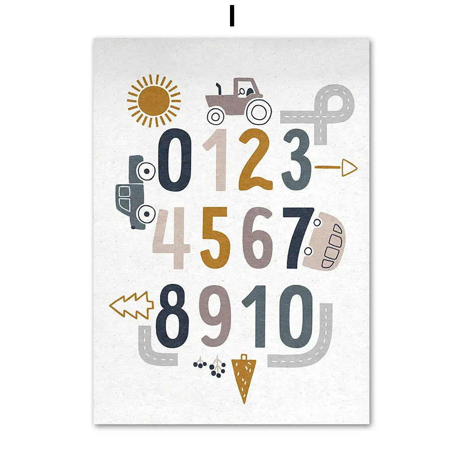 Positive Alphabet Prints