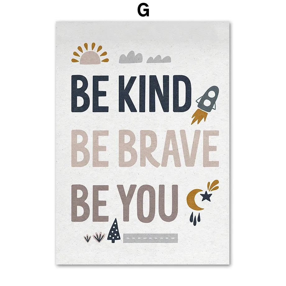 Positive Alphabet Prints