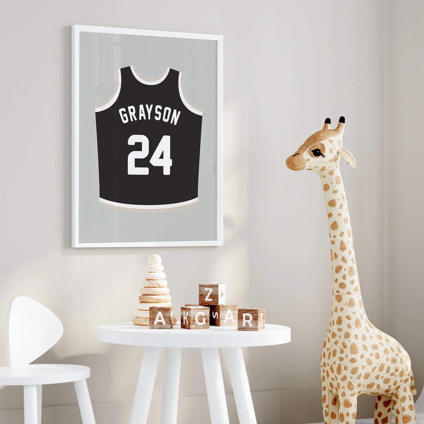 3pcs Personalized Custom Name Cartoon basketball Wall Art Print Picture Canvas Poster Painting For Living Room Home Decor