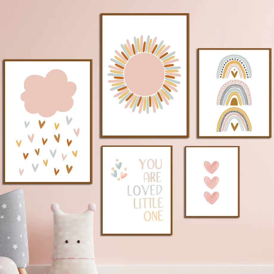Bohemian Style Nursery Prints
