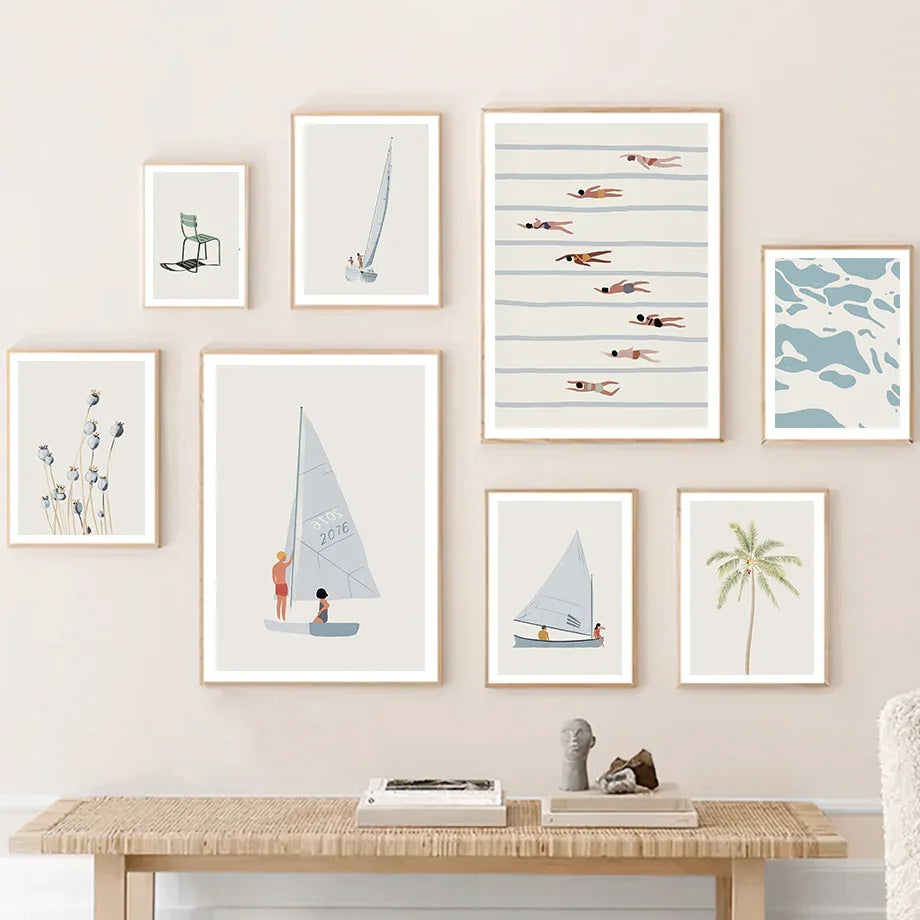 Light Sailboat Prints
