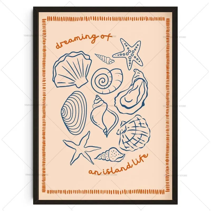Preppy Tropical Beach Summer Prints