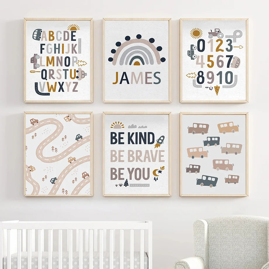 Positive Alphabet Prints