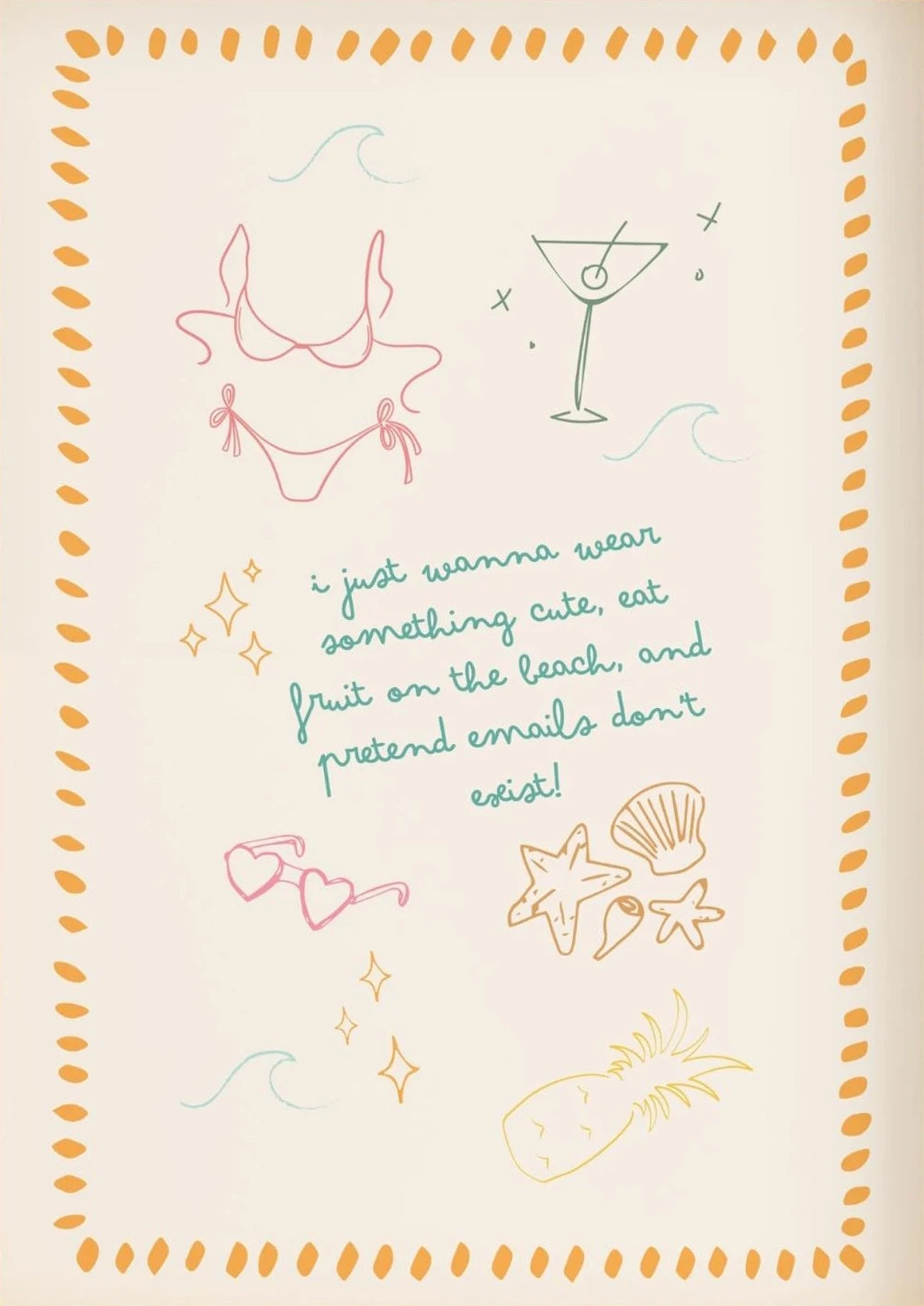 Tropical Seaside Summer Prints