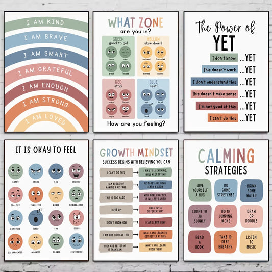 Children's Positive Mood Tracking Posters