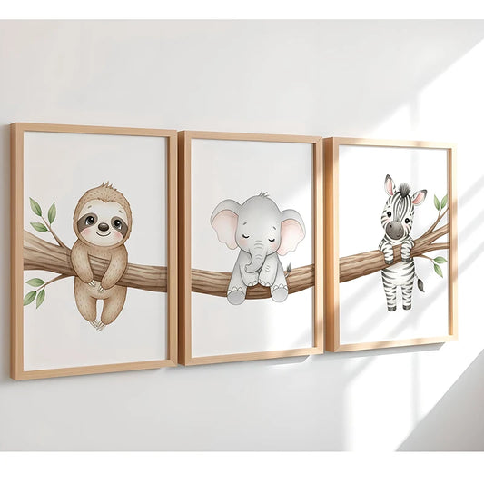 Cute Animal Nursery Wall Art