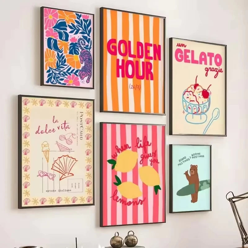 Preppy Tropical Seashell Prints