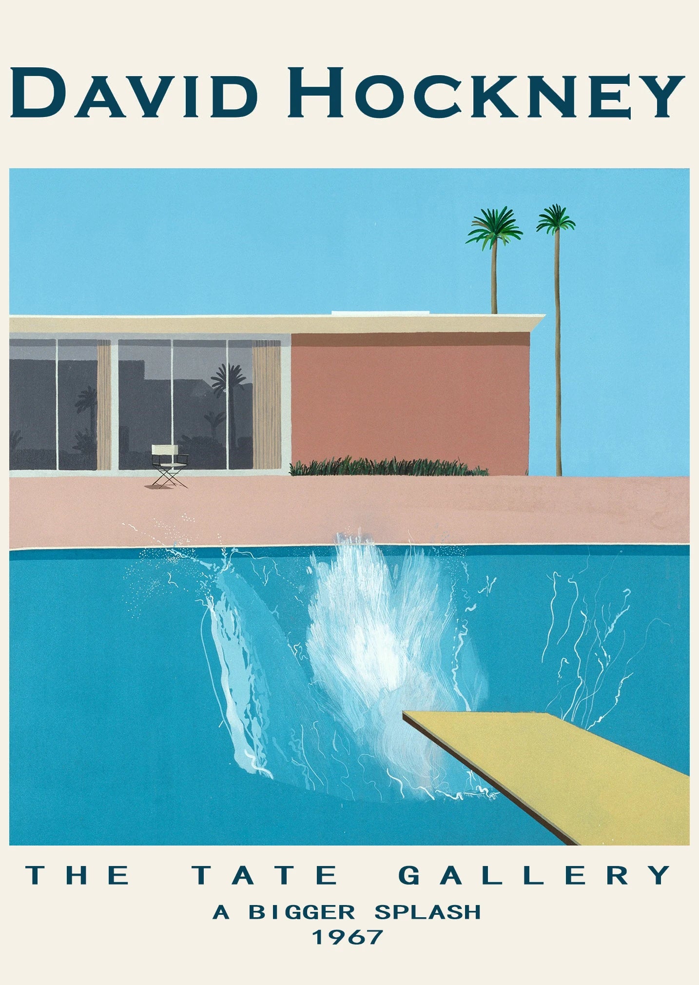 1pc frameless Canvas Painting David Hockney Art Exhibition Modern Minimalist Abstract Poster Print Canvas Printing Wall Art Pict