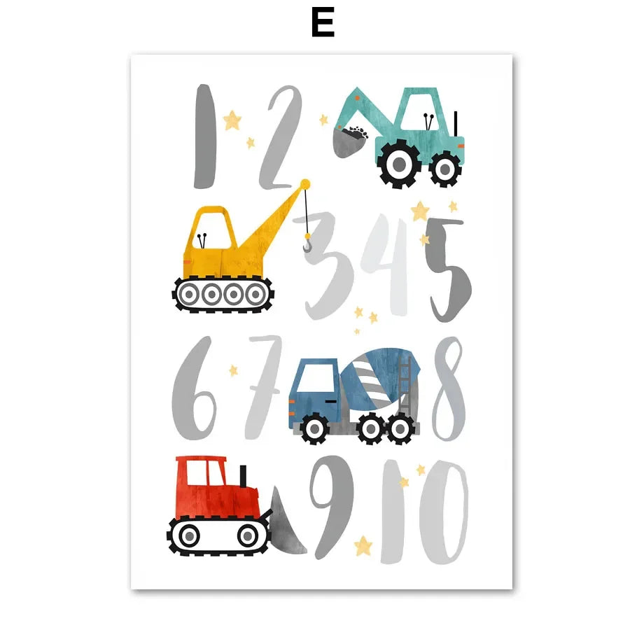 Alphabet Truck Prints
