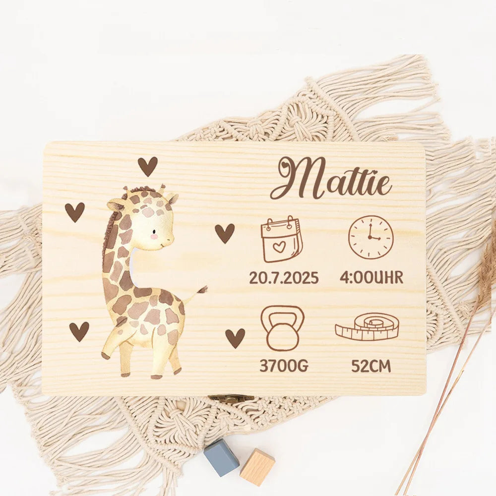 Personalised Animal Keepsake Box