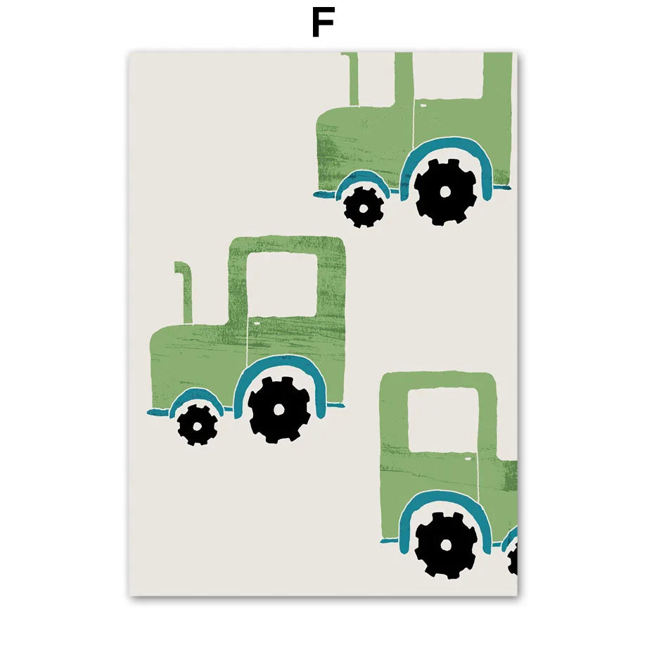 Nordic Style Vehicle Prints