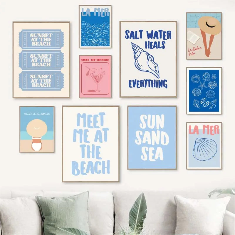 Meet me at the Beach Summer Prints