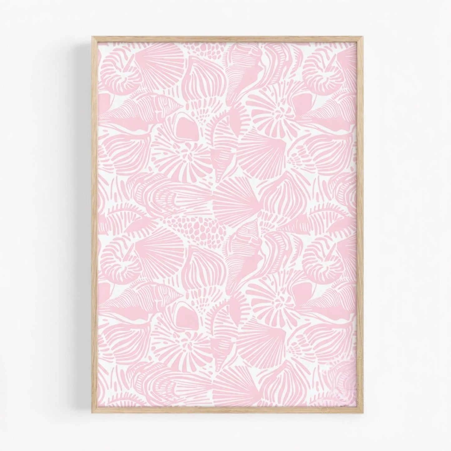 Pink Seashell and Starfish Prints