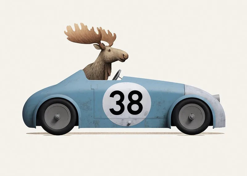 Cartoon Animal Car Prints