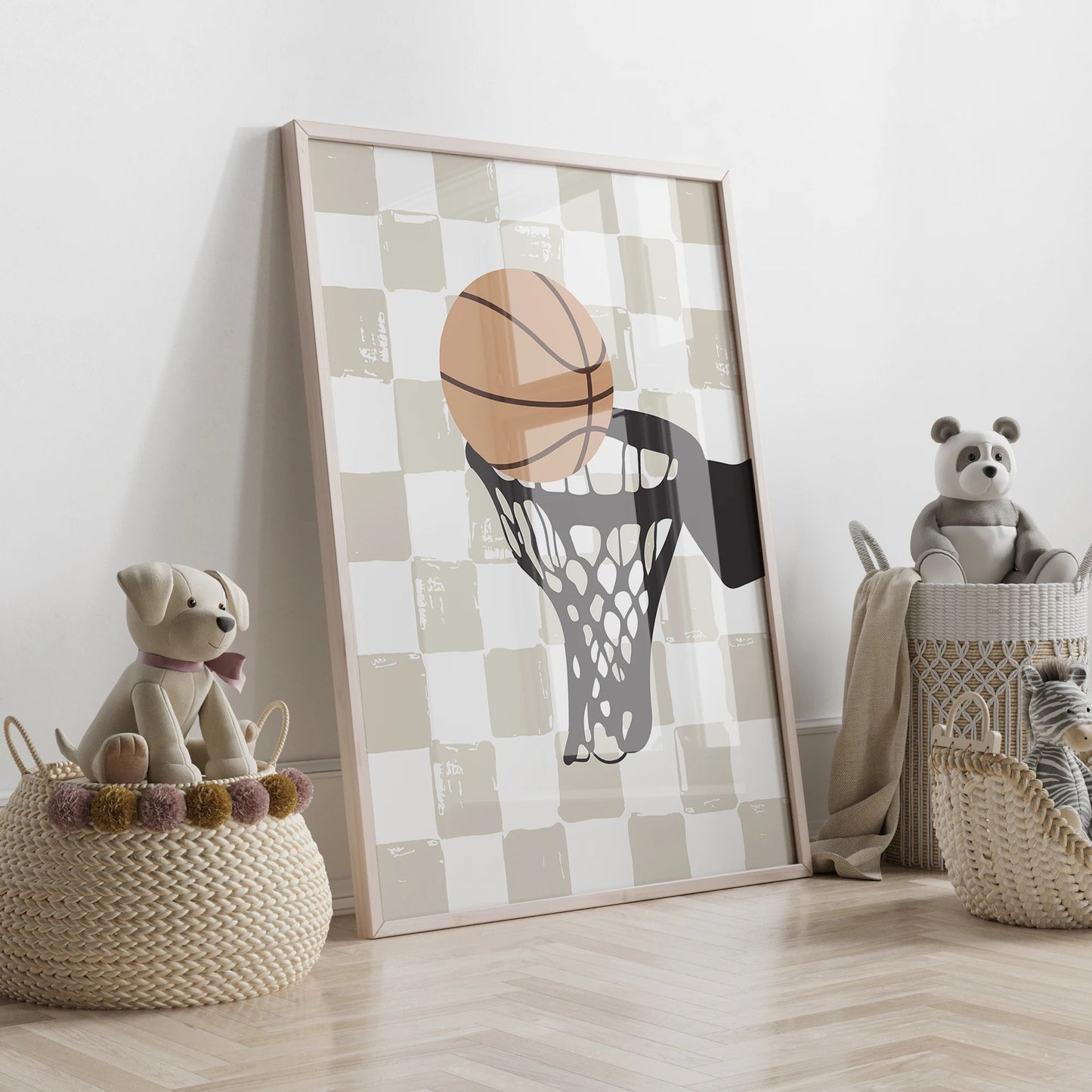 3pcs Personalized Custom Name Cartoon basketball Wall Art Print Picture Canvas Poster Painting For Living Room Home Decor