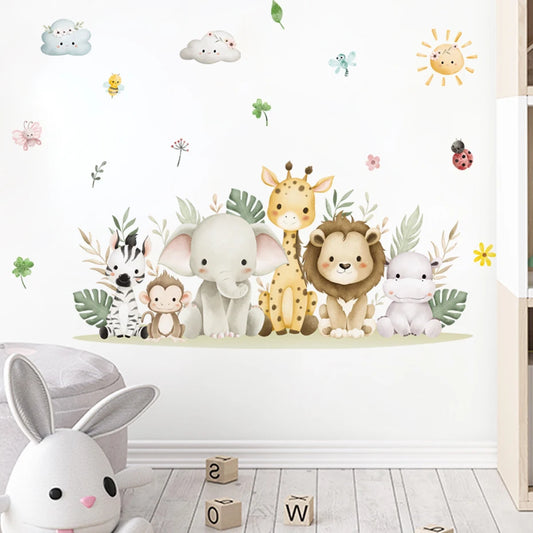 Cute Zoo Animals Decal