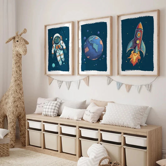 Set of 3 Space Themed Posters