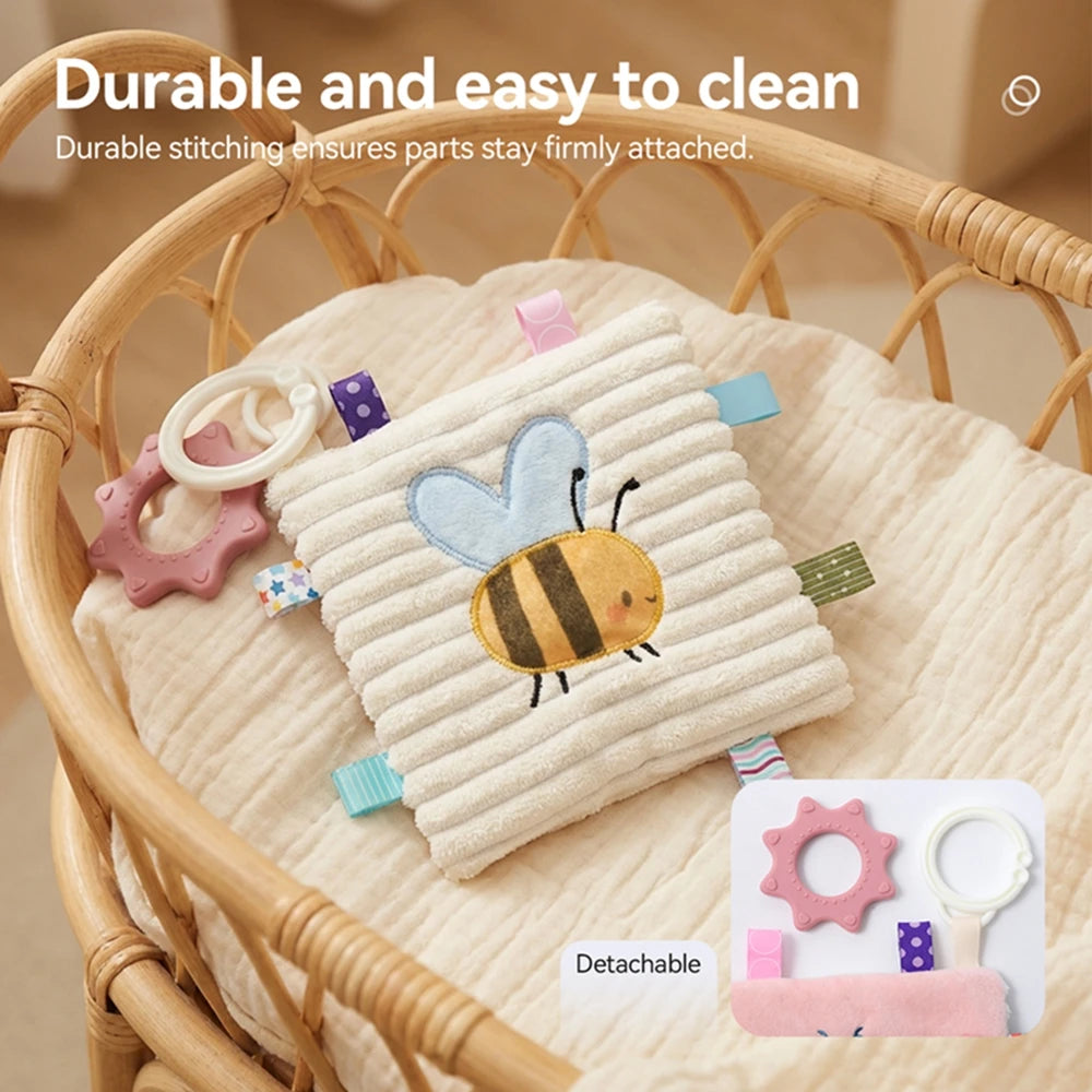 Soft Baby Books toys Montessori 3D Touch Feel High Contrast Cloth Book Sensory Early Learning games for kids Educational toys