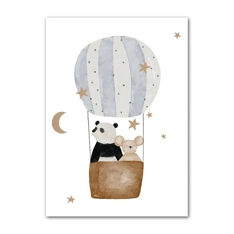 Blue Space Themed Nursery Prints