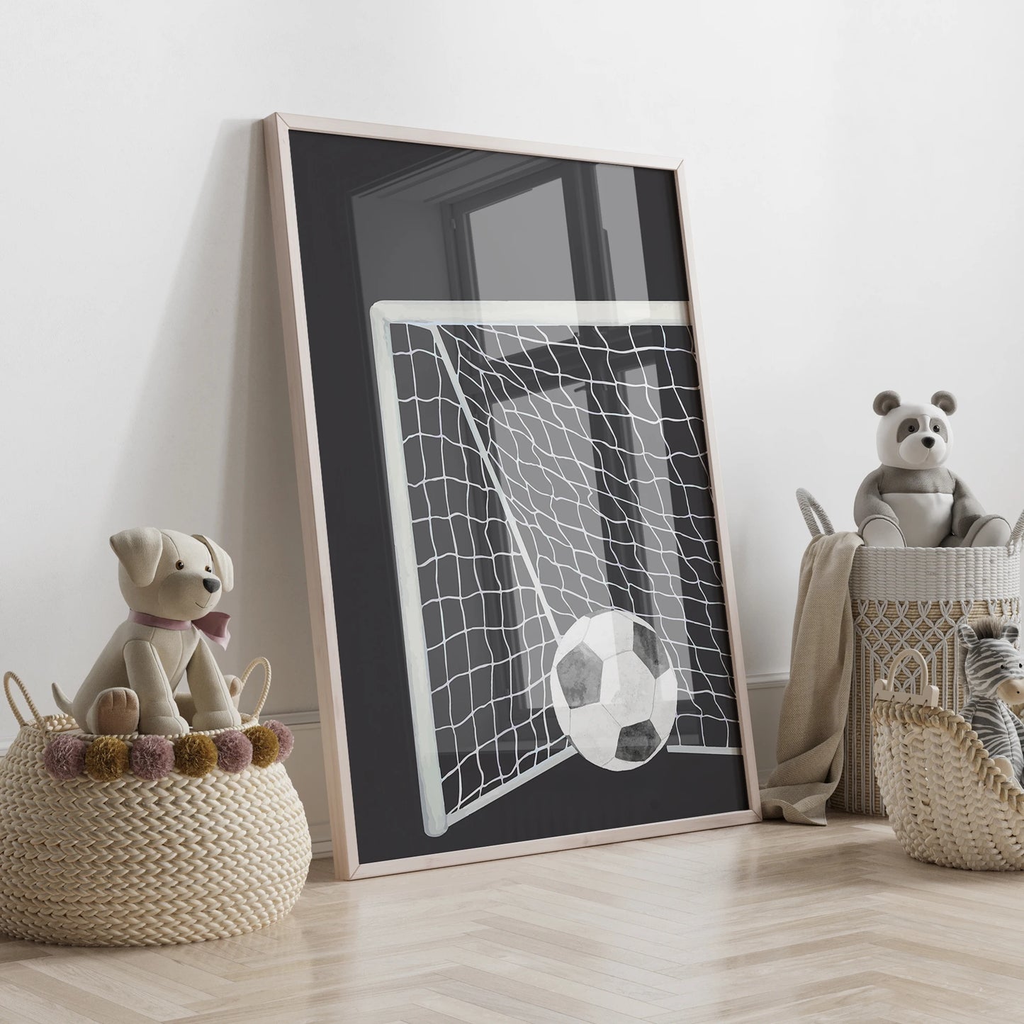 3pcs Personalized Custom Name Cartoon football Wall Art Print Picture Canvas Poster Painting For Living Room Home Decor