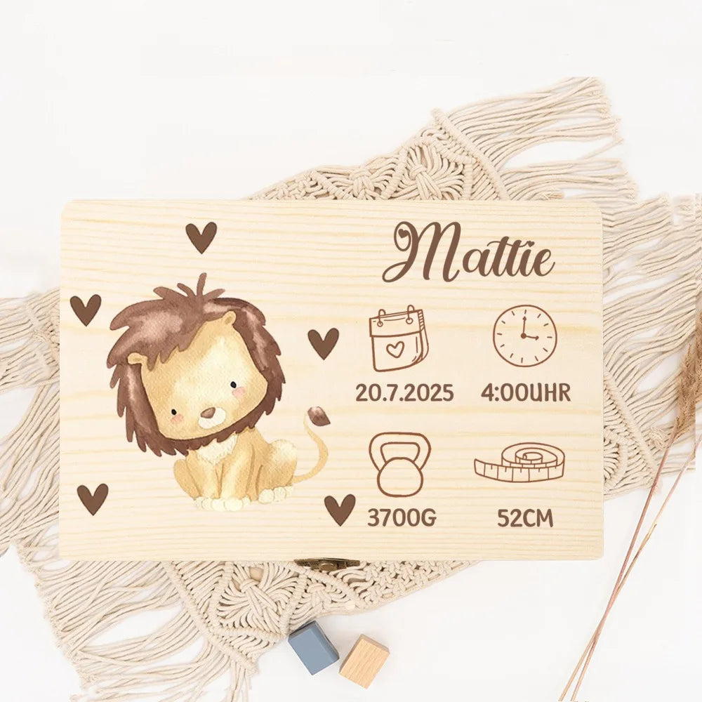 Personalised Animal Keepsake Box