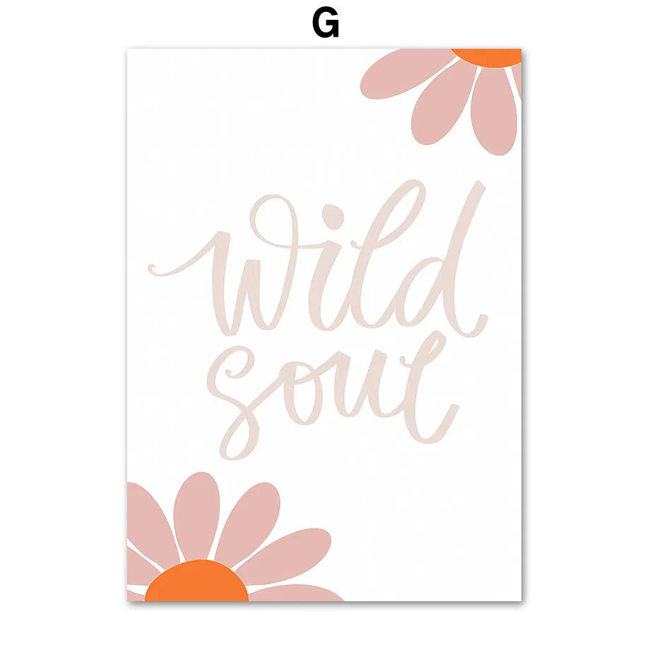 Bohemian Pink Floral Prints