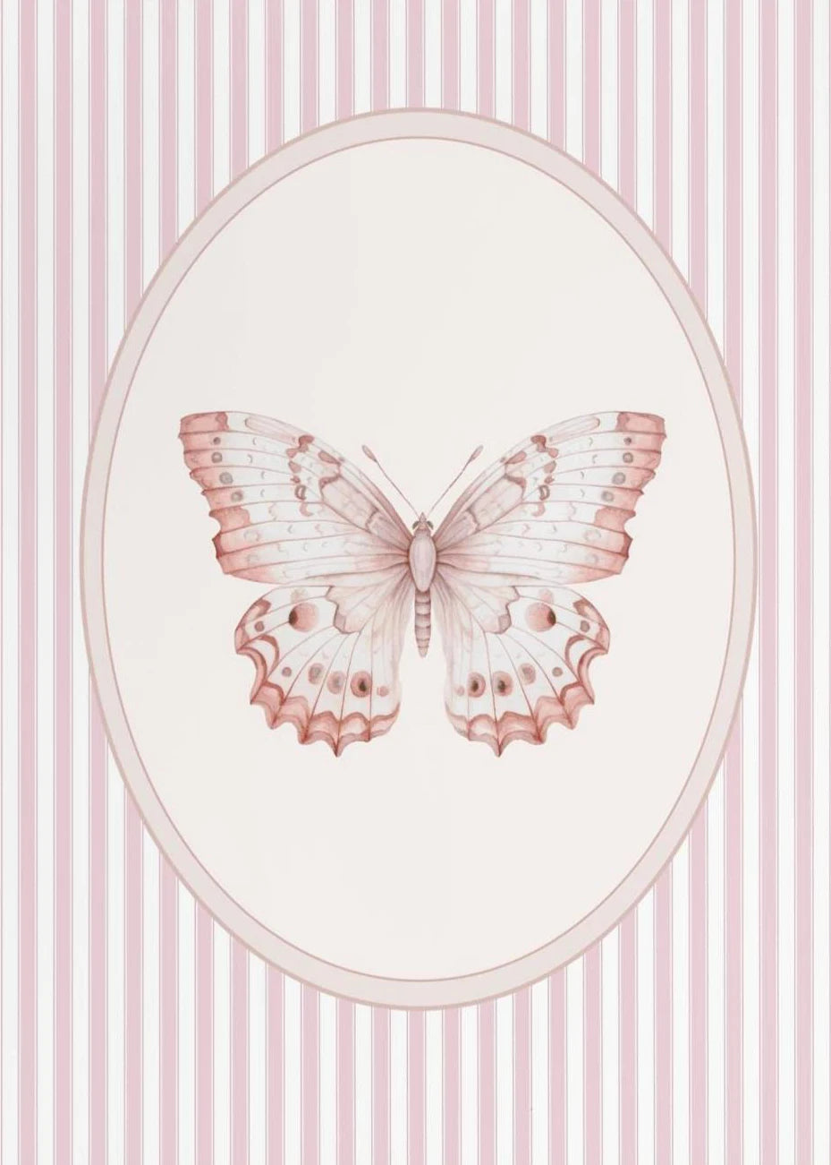 Pink Plaid Nursery Prints