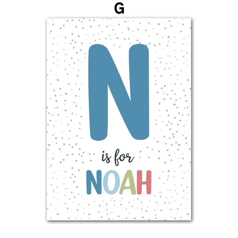 Personalised Initial Dinosaur Prints