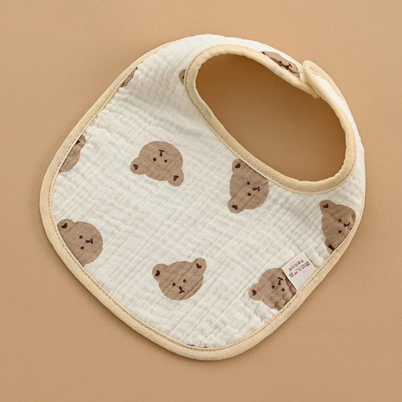 Cartoon Bear Baby Bibs