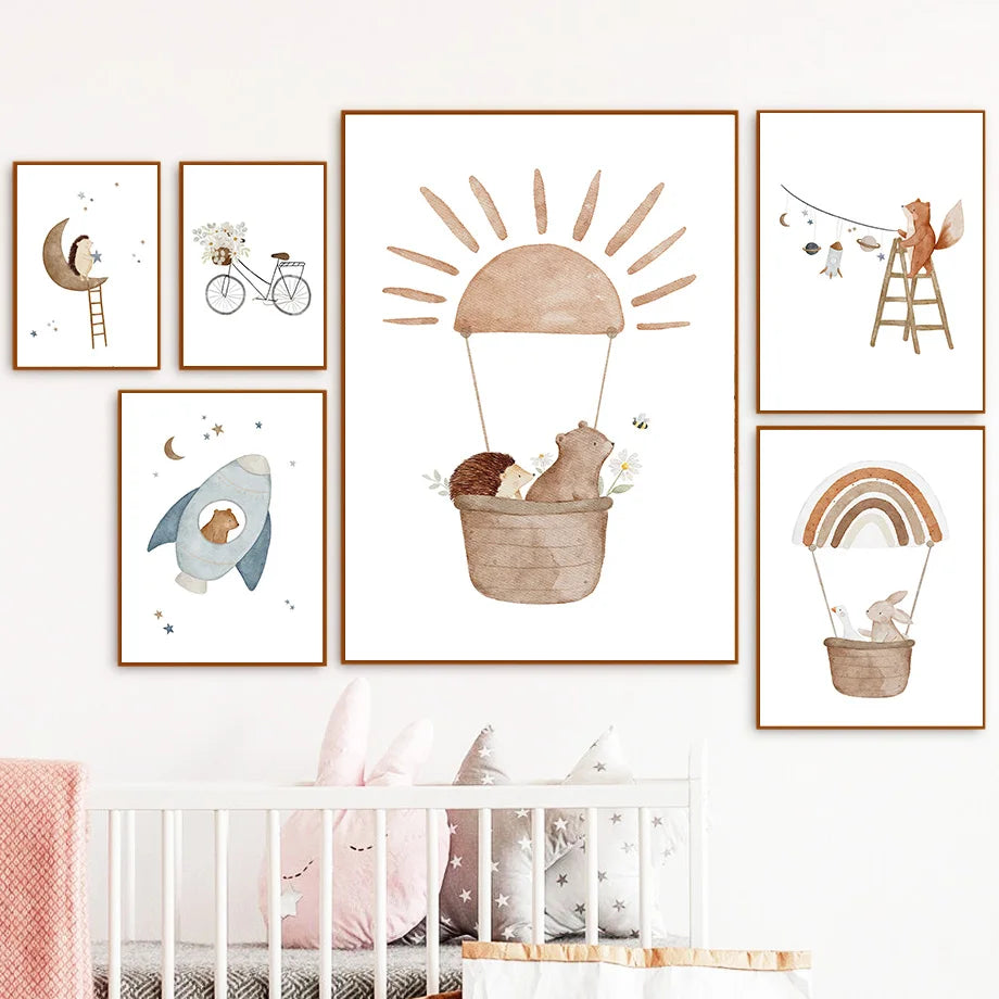 Bohemian Style Nursery Prints