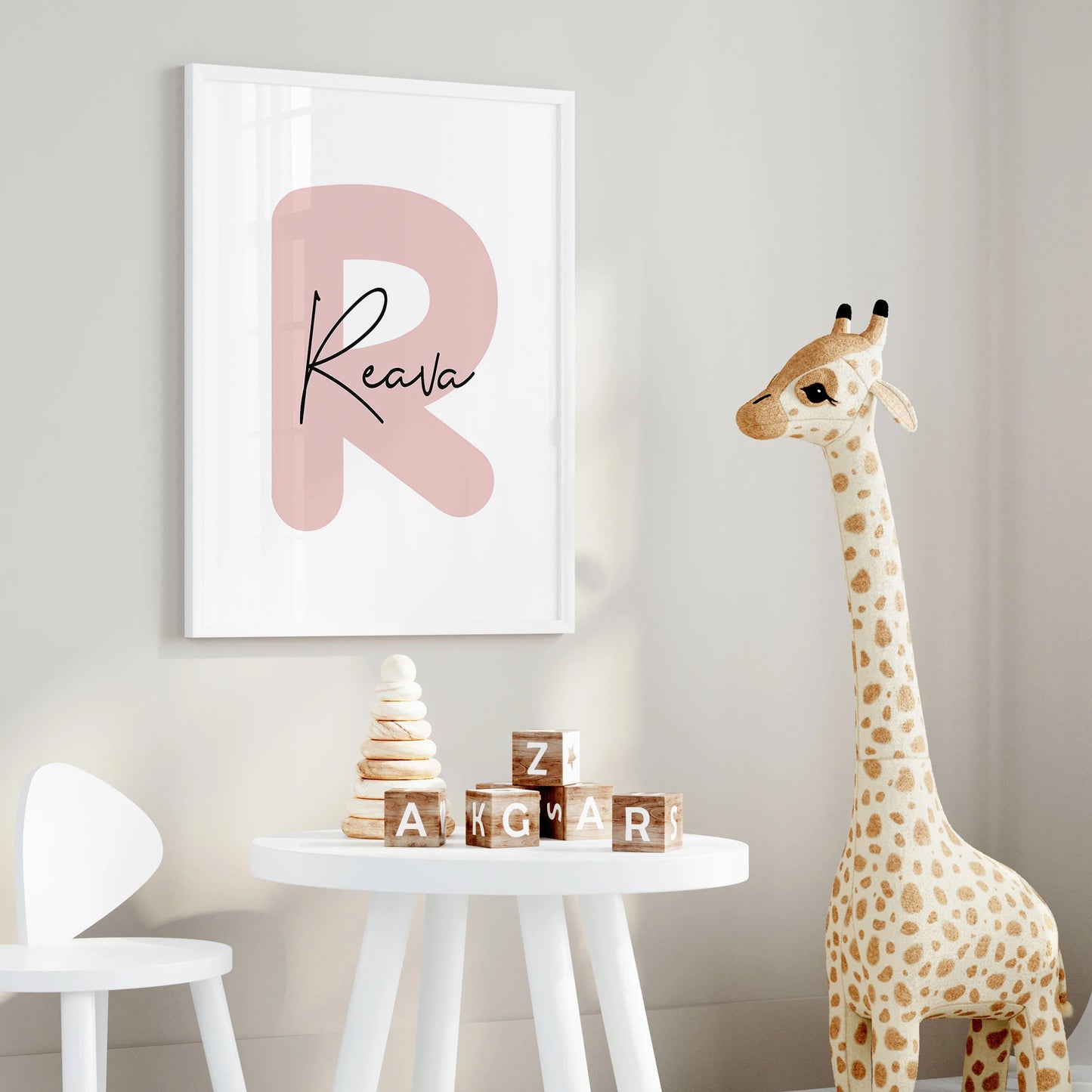 Set of 3 Personalised Rabbit Prints