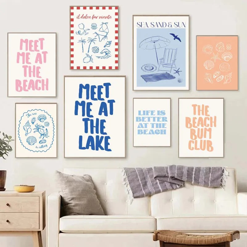 Meet me at the Beach Summer Prints