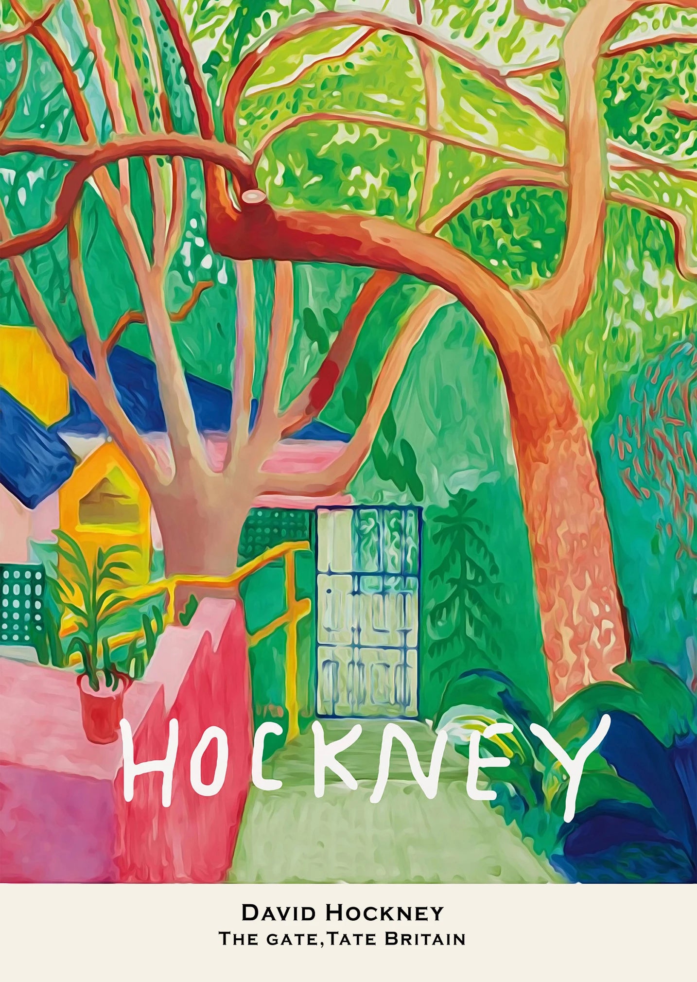 1pc frameless Canvas Painting David Hockney Art Exhibition Modern Minimalist Abstract Poster Print Canvas Printing Wall Art Pict