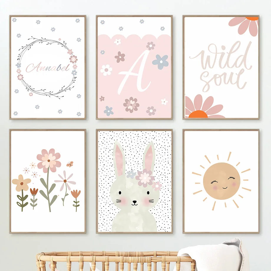 Bohemian Pink Floral Prints