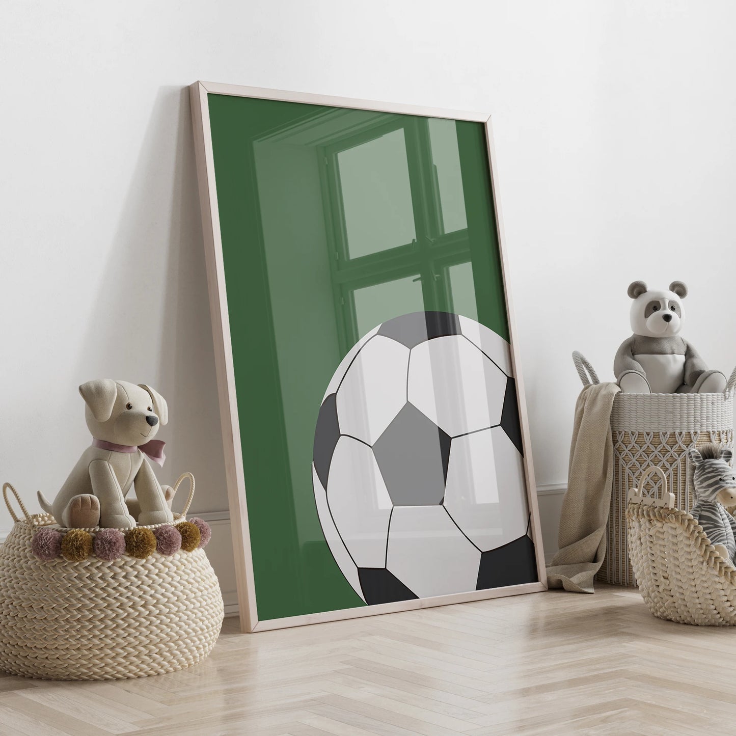3pcs Personalized Custom Name Cartoon football Wall Art Print Picture Canvas Poster Painting For Living Room Home Decor